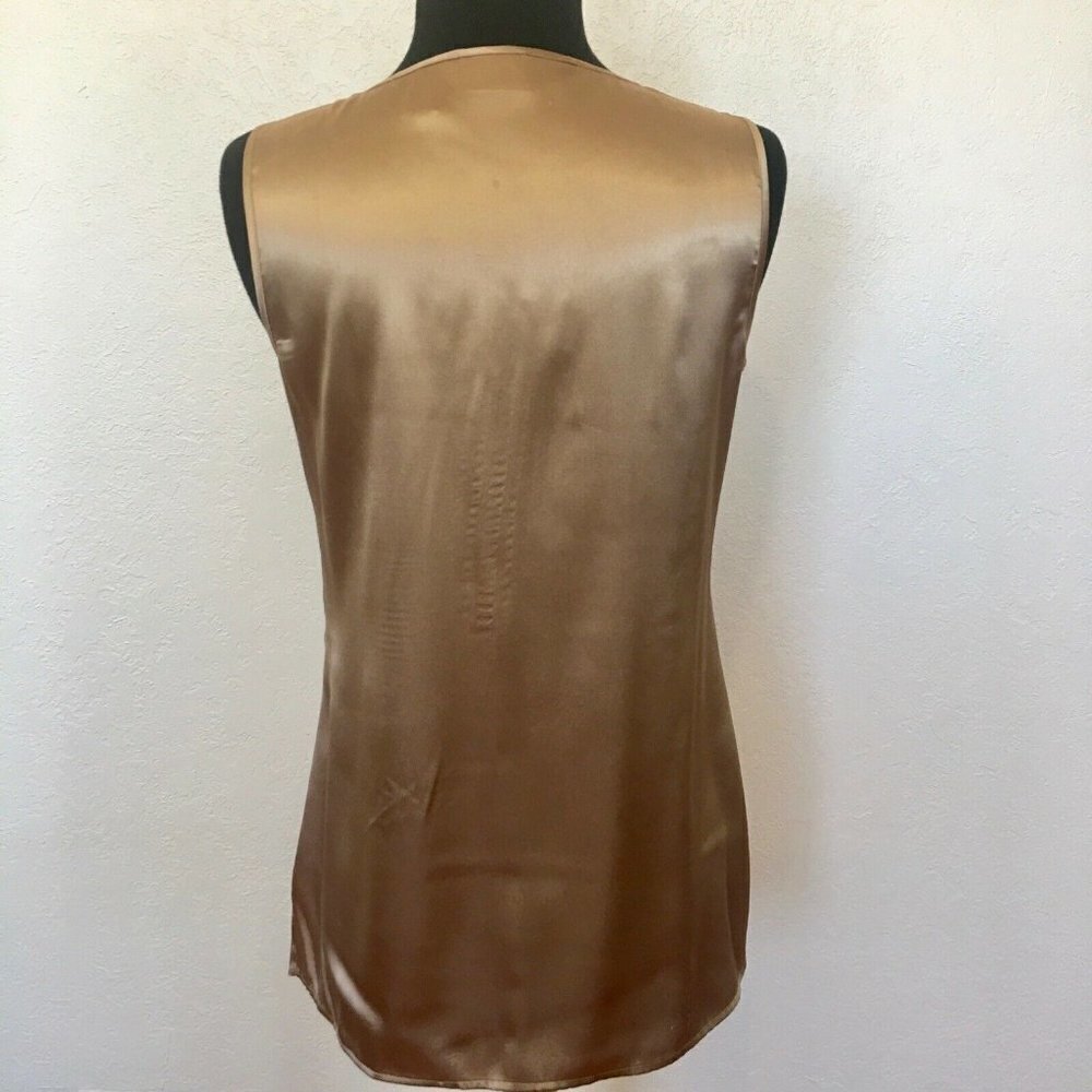 CHICOS 0 Small Tunic Top Heavy Beading At Yoke - Picture 5 of 7